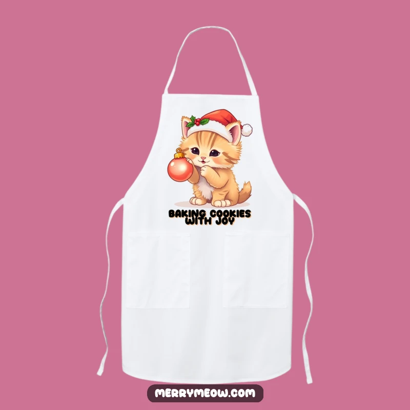 Funny Kitten Chef Apron - Hilarious Holiday Baking Gift for Cat Lovers