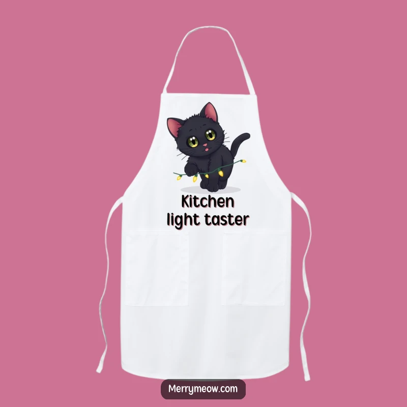 Funny Black Kitten Apron - Kitchen Fun & Perfect Gift