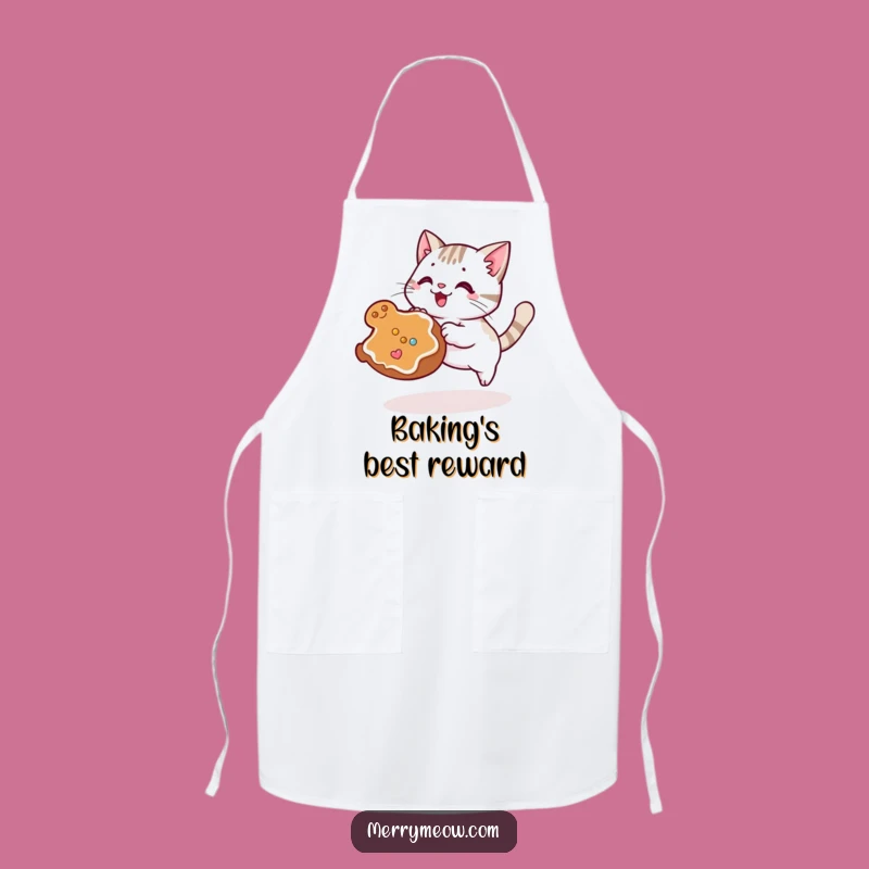 Funny Cat Cookie Pounce Apron: Kitchen Fun, Perfect Baking Funny Gift