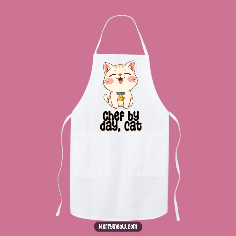 Funny Content Cat Apron: Purring Chef Kitty, Hilarious Kitchen Humorous Gift