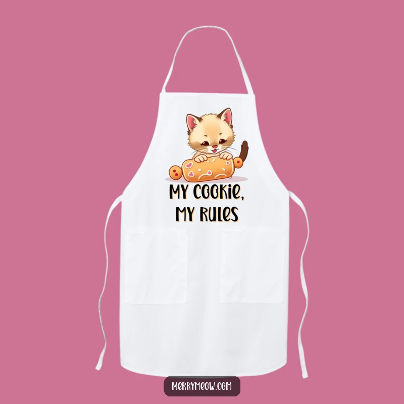 Funny Siamese Kitten Cookie Apron: Festive Kitchen Fun Funny Gift