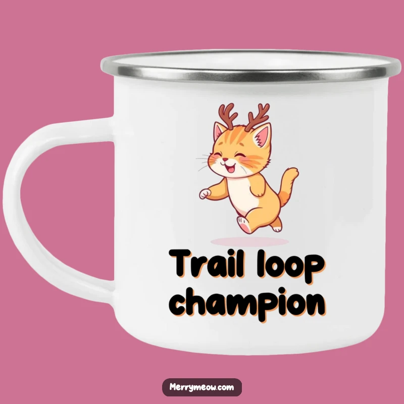 Funny Ginger Kitten Camping Mug - Holiday Adventures & Perfect Gift
