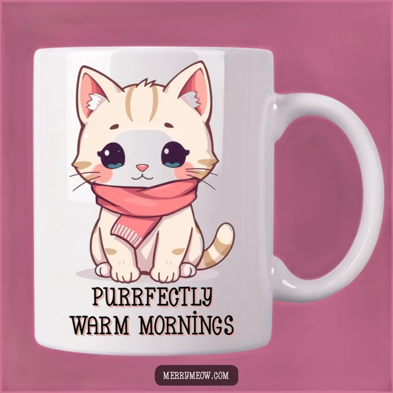 Funny Cozy Cat Scarf Mug: The Purrfectly Warm and Humorous Gift for Cat Lovers