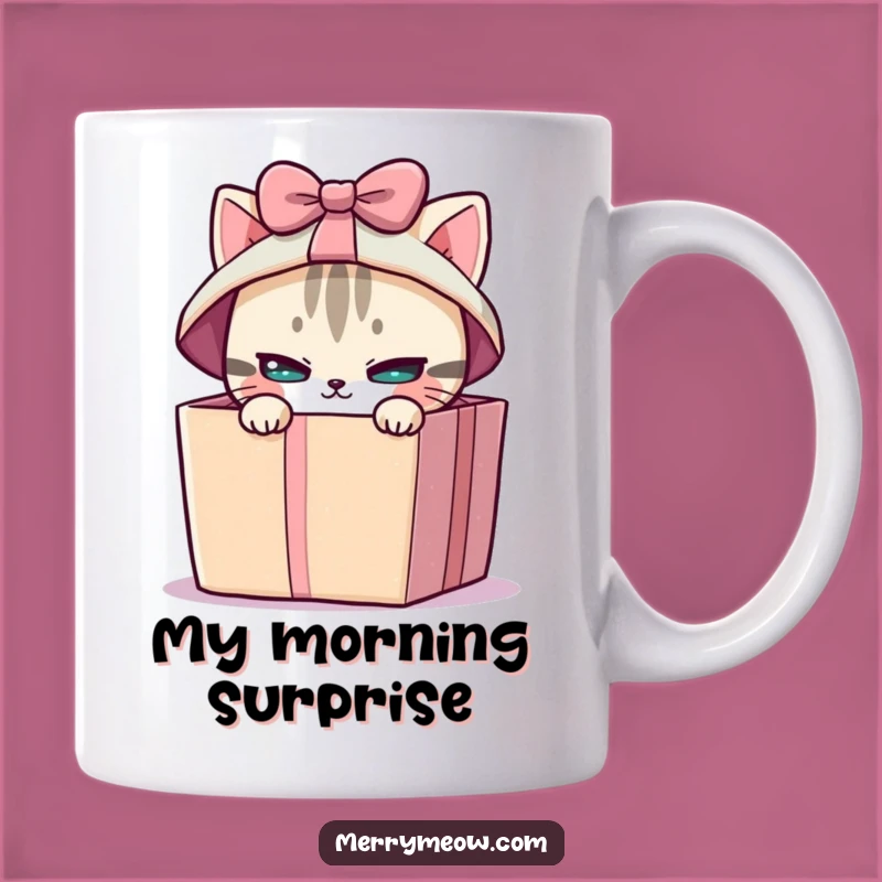 Funny Cat Gift Box Mug - Mischievous & Hilarious Present Lover Gift