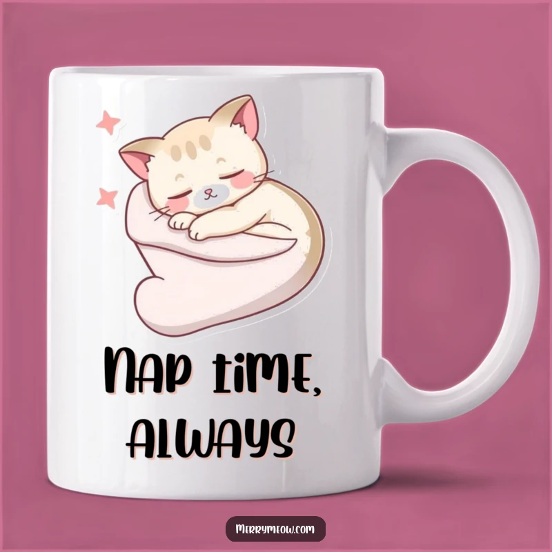 Funny Sleepy Cat Stocking Mug: Cozy Dreams, Perfect Funny Gift for Cat Nappers!