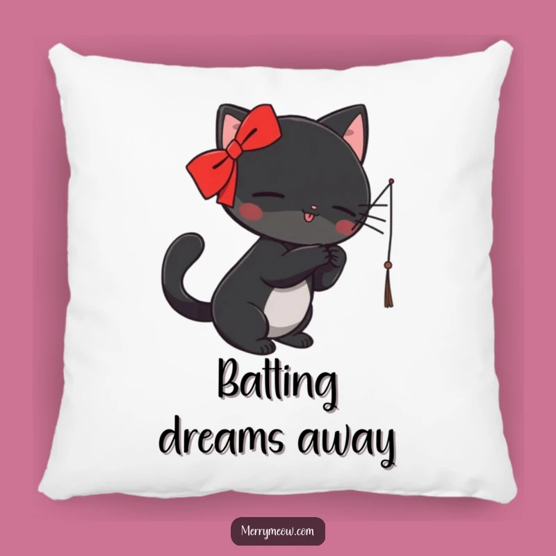 Funny Black Cat Pillow: Cozy Playful Comfort, Ideal Funny Gift for Cat Lovers!