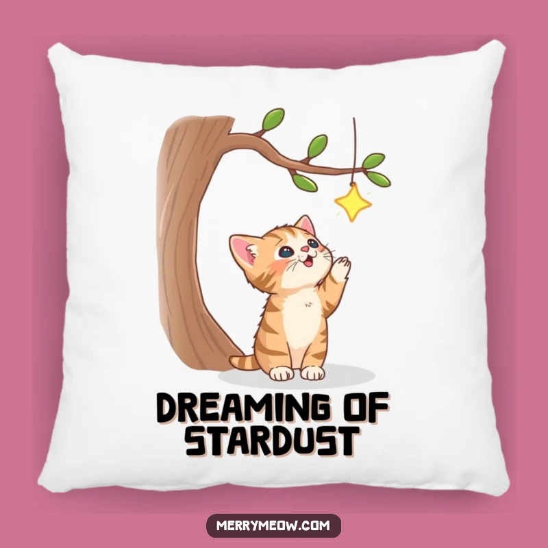 Funny Tabby Kitten Star Pillow: Cozy Dream Companion Funny Gift