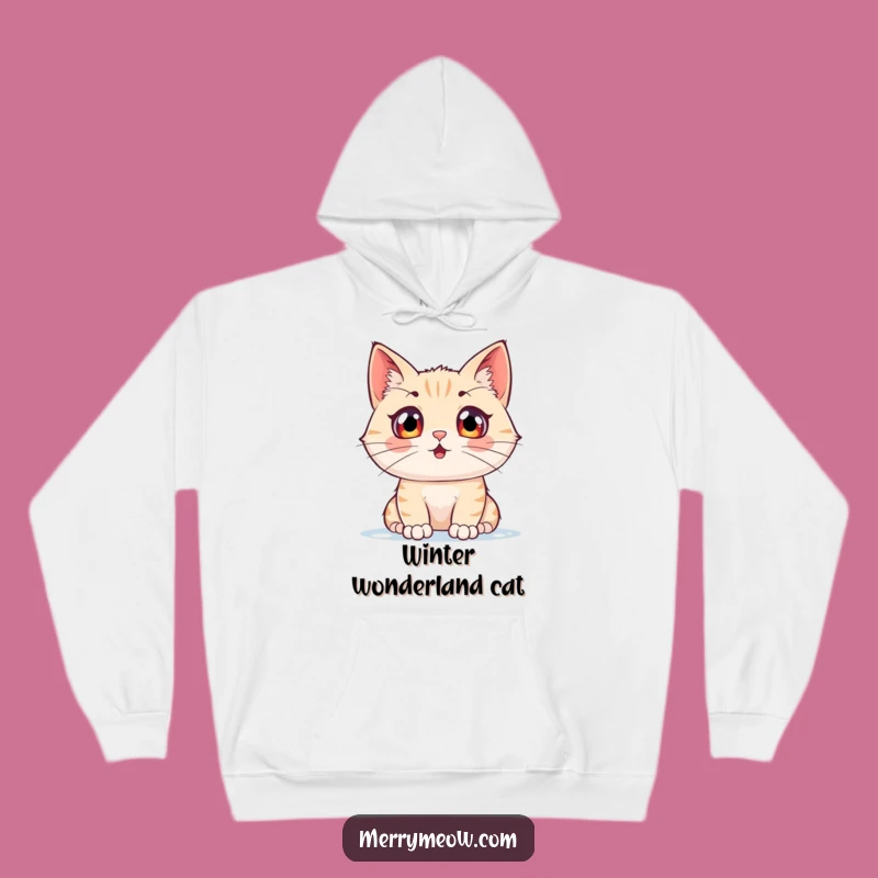 Funny Snow Watching Cat Hoodie: Cozy Up with Hilarious Winter Feline Vibes