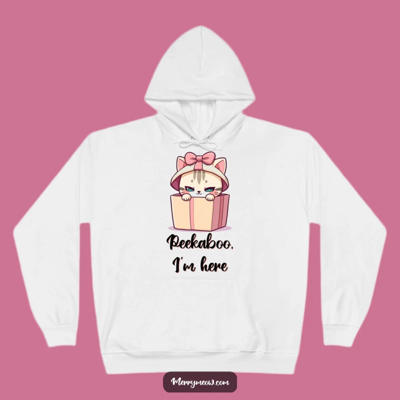 Funny Cat Gift Box Hoodie - Cozy & Hilarious Present Lover Gift