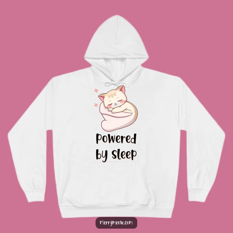 Funny Sleepy Cat Stocking Hoodie: Ultimate Cozy Dreams, Perfect Funny Gift for Lounging!
