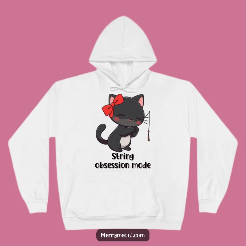 Funny Black Cat Hoodie: Cozy Playful Feline, Perfect Funny Gift for Cat Lovers!