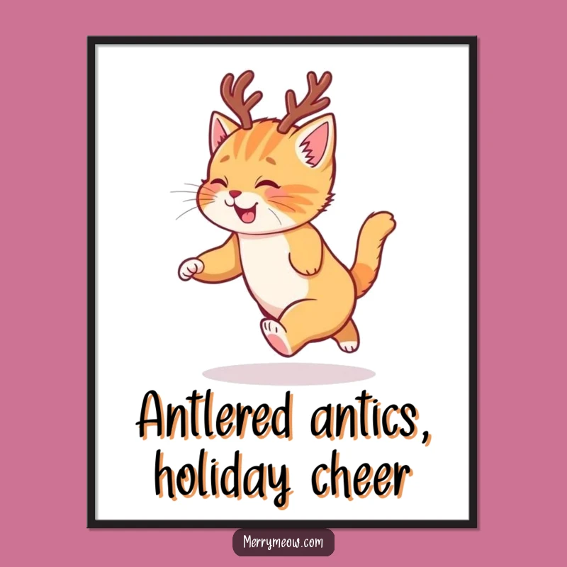 Free Printable Wall Art: Glee-ful Ginger Kitten Downloadable Art for Playful Decor