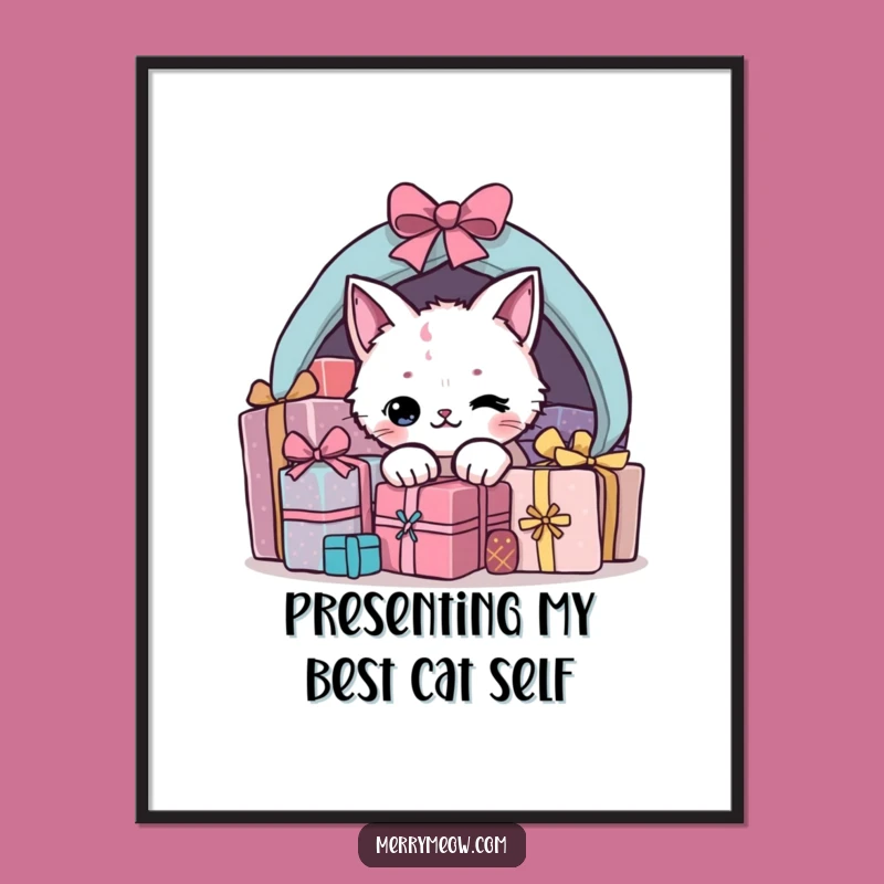 Free Printable Mischief Cat Wall Art: Playful Downloadable Decor