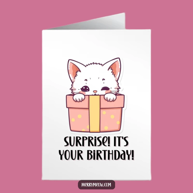 Free Printable Kitten Birthday Card: Adorable Peek-a-Boo Downloadable Gift