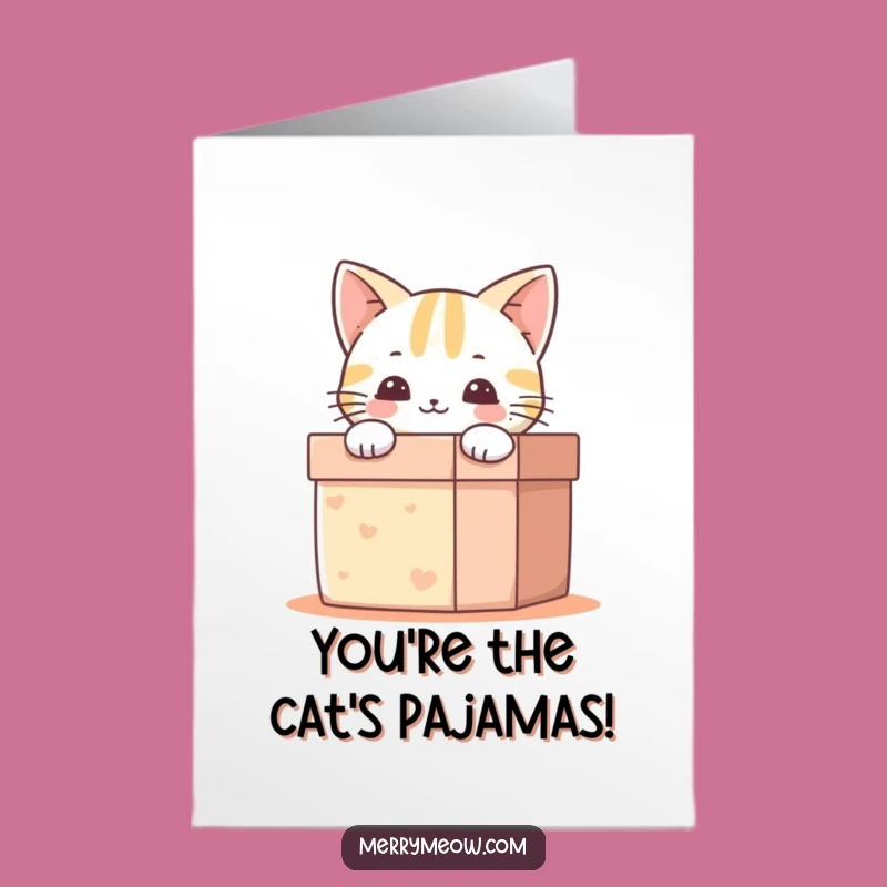 Free Printable Congratulations Card: Happy Cat Surprise, Downloadable Gift!