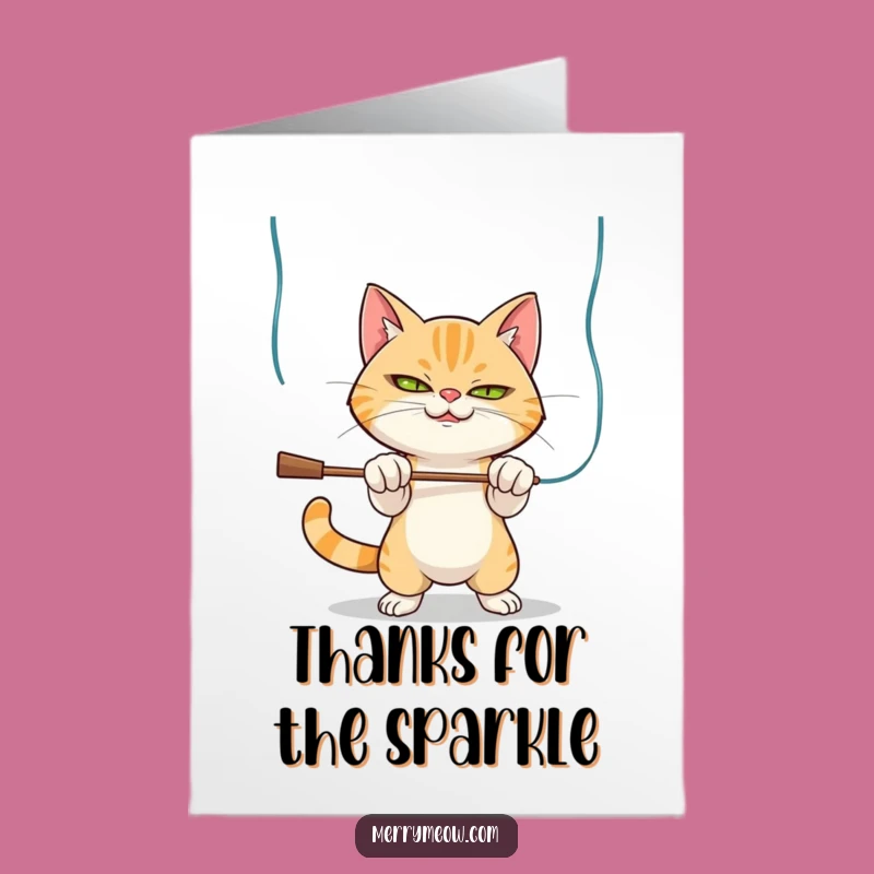 Free Printable Thank You Card: Mischievous Cat Gratitude, Downloadable Gift!