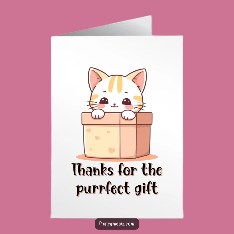 Free Printable Thank You Card: Happy Cat Gratitude, Downloadable Gift!