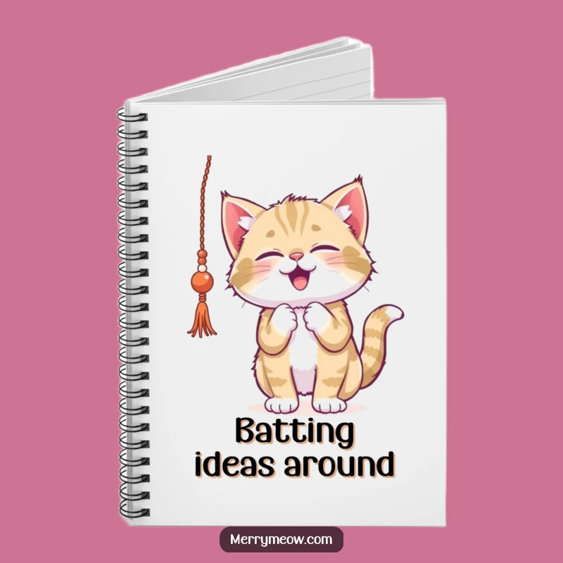 Funny Kitten Tinsel Notebook - Playful Holiday Journal for Festive Ideas