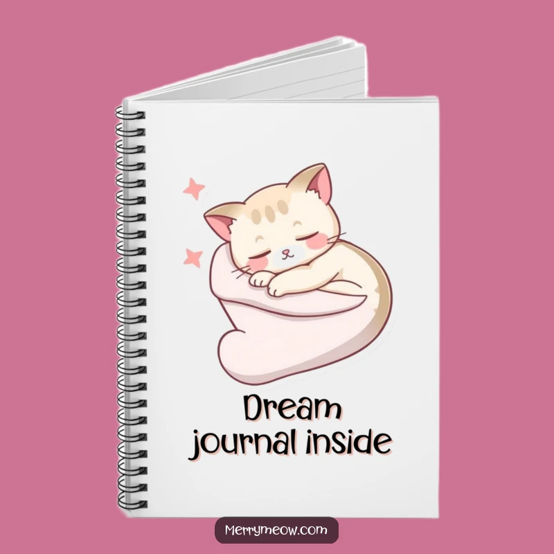 Funny Sleepy Cat Stocking Notebook: Cozy Dream Journal, Ideal Funny Gift for Writers!