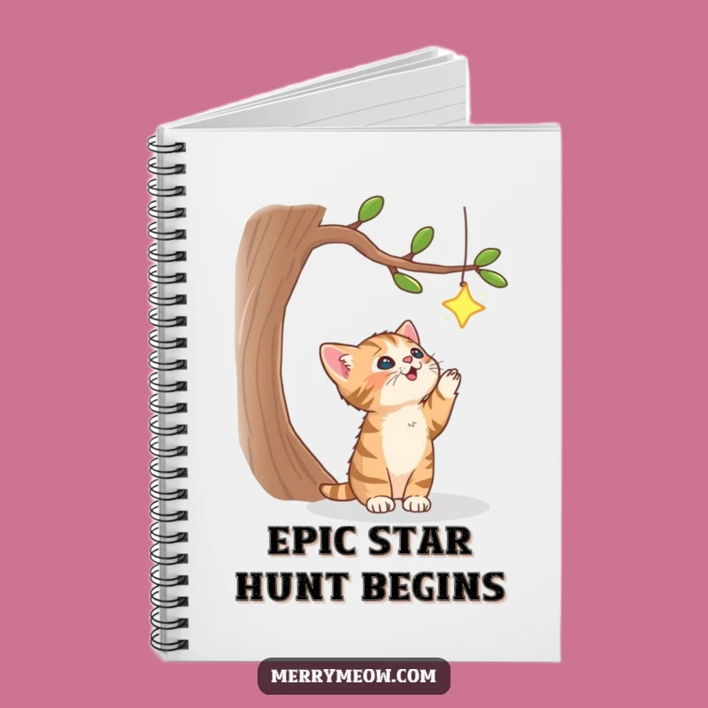 Funny Tabby Kitten Star Notebook: Dream Journal Funny Gift