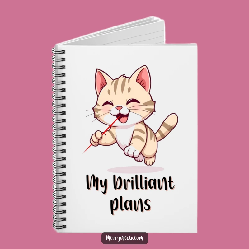 Funny Tabby Cat Laser Notebook: Jot Down Ideas with a Playful Cat, Humorous Gift
