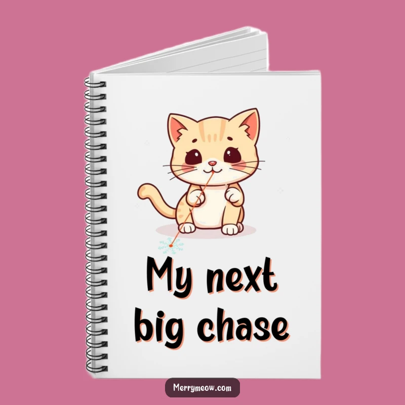 Funny Kawaii Laser Cat Notebook: Playful Chase Journal Gift