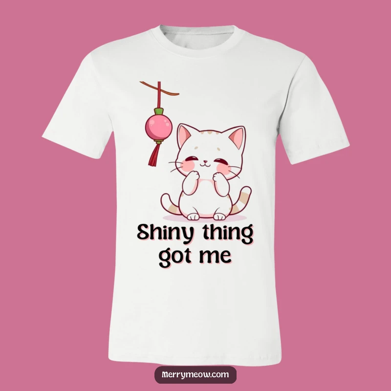 Funny Cat Ornament Batting T-Shirt: Hilarious Cat Lover Apparel for Holiday Fun