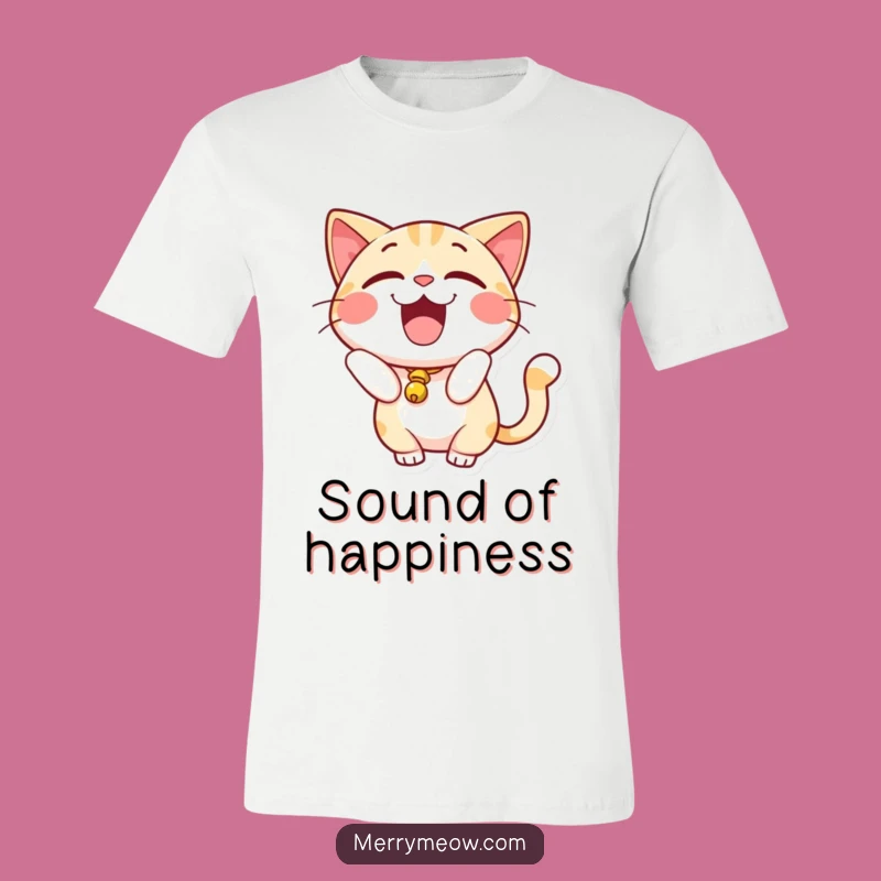 Funny Excited Cat Bell Tail T-Shirt: Jingle All the Way, A Hilarious Gift!
