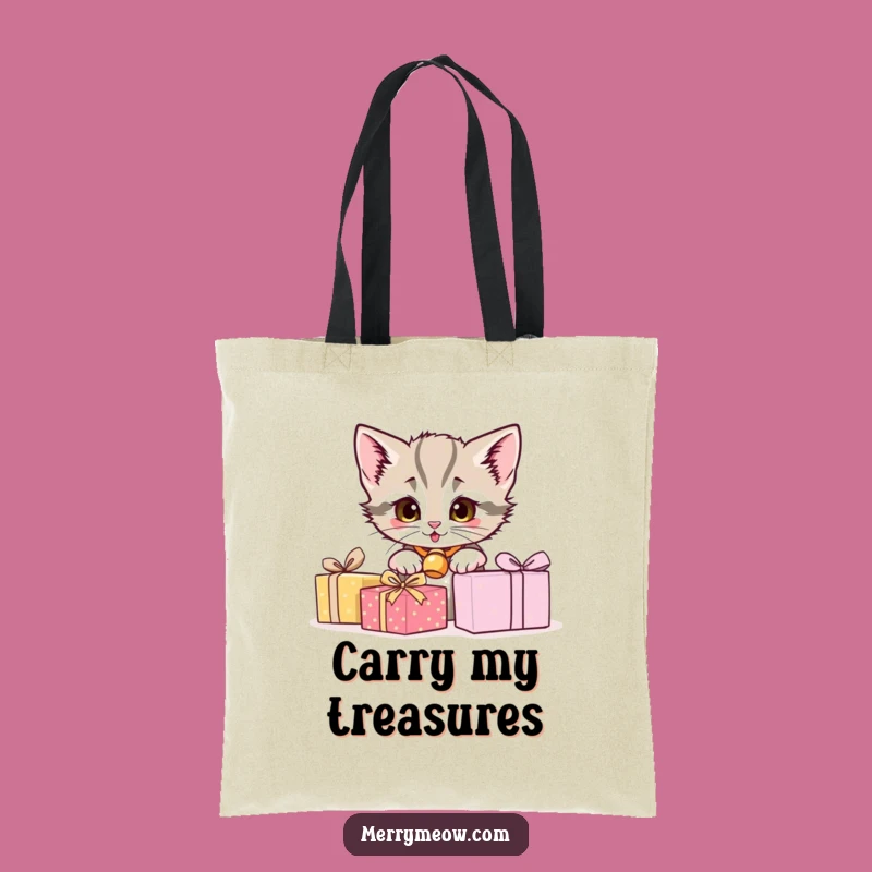 Funny Kitten Peeking Tote Bag - Stylish, Spacious & Perfect Gift